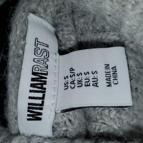 William Rast Grey Turtle Neck Ribbed Sweater Size Small Neutral - Picture 2 of 8